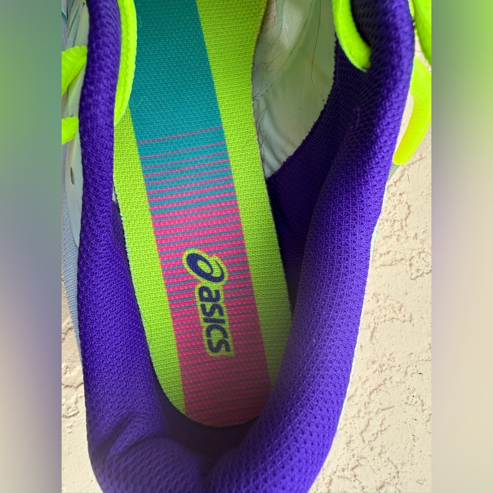 Asics Gel Excite 7 Polar Shade White Pink Neon Running Shoes Women’s Size 11 VGC - Picture 13 of 16